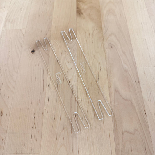 Acrylic Weaving Flat Shuttle and Pick up sticks