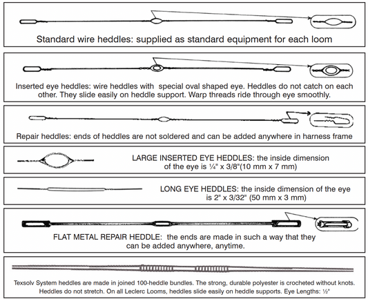 Repair Wire Heddles - Leclerc