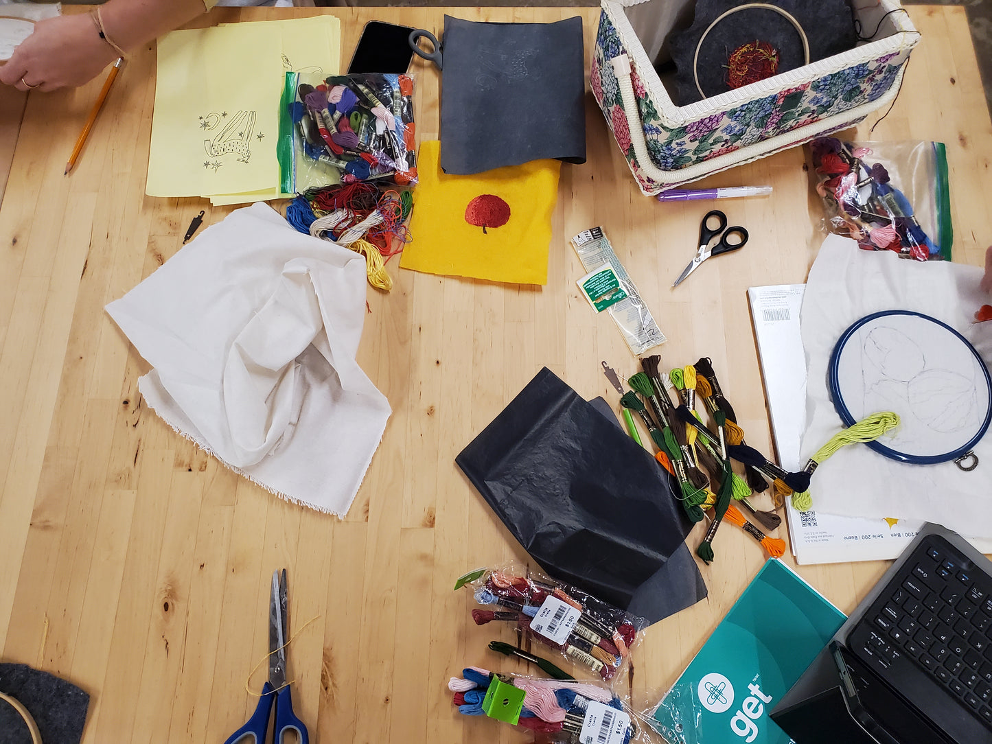 Level 1: Thread Painting – Hand Embroidery Workshop - January 7/14/21/28