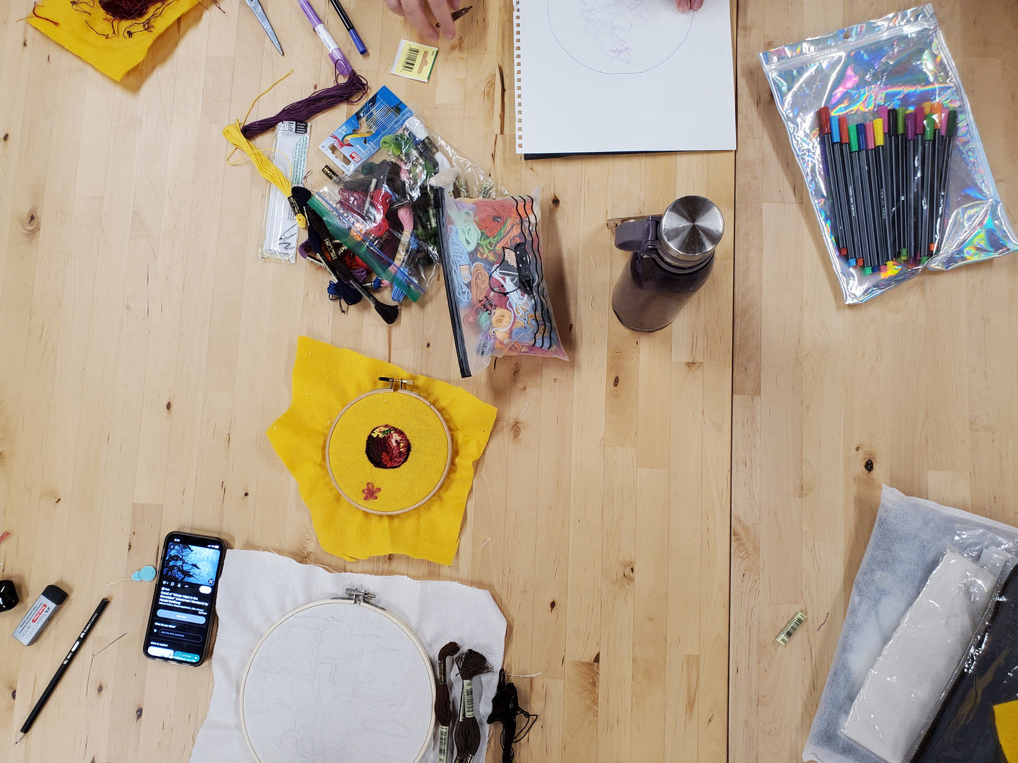 Level 1: Thread Painting – Hand Embroidery Workshop - January 7/14/21/28