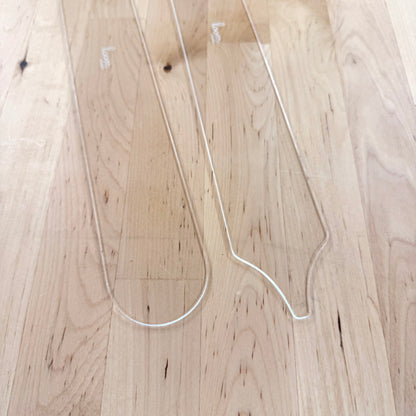 Acrylic Weaving Flat Shuttle and Pick up sticks