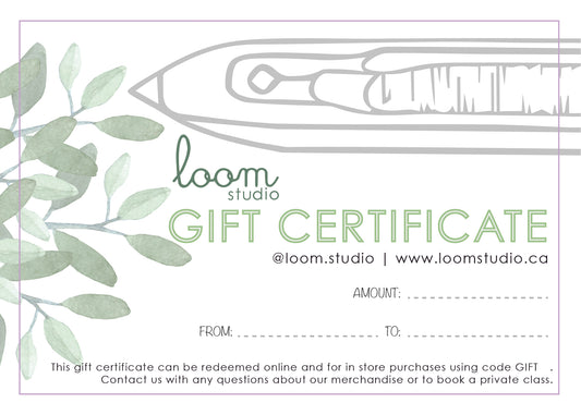 Loom Studio Gift Card