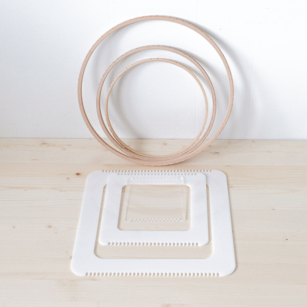Individual Weaving Frames with Warp Yarn | Loom Studio | Toronto Weaving