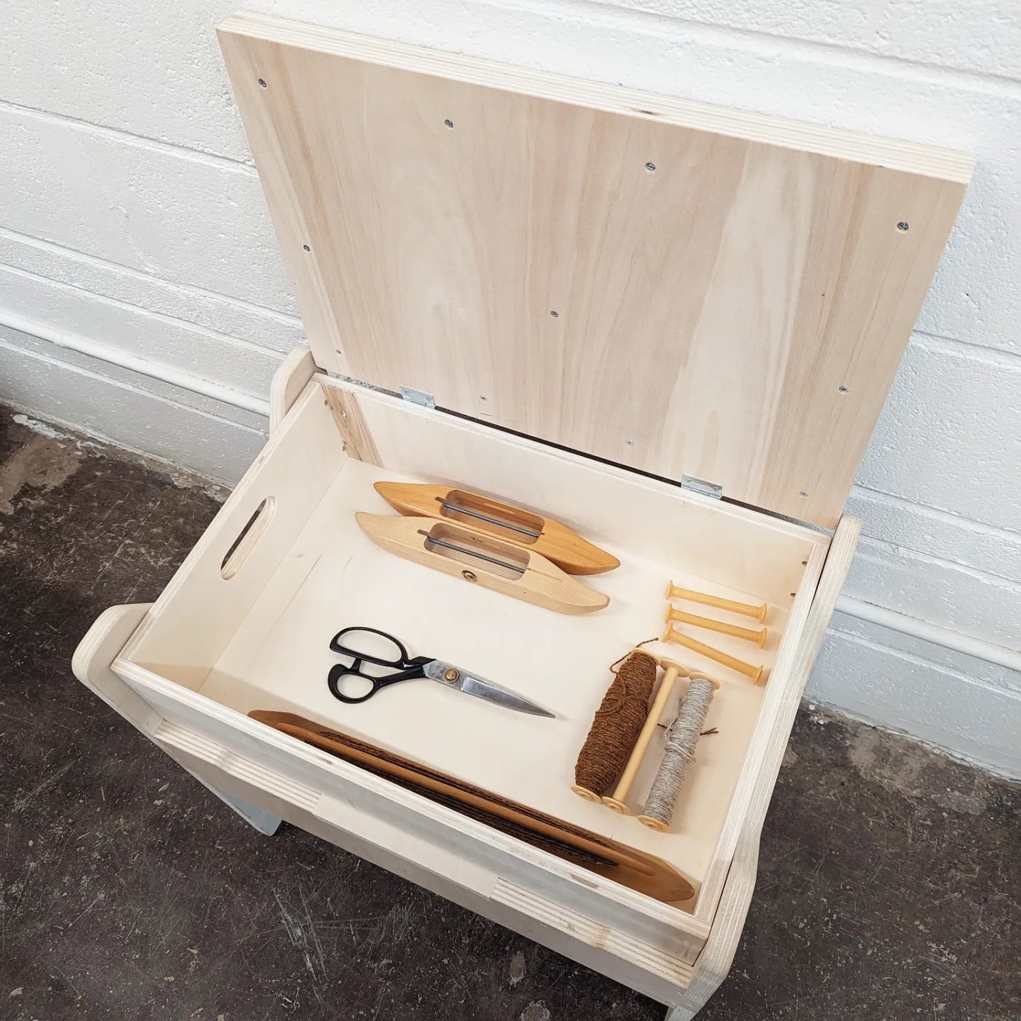 Wood Weaving Bench (Dual Height)