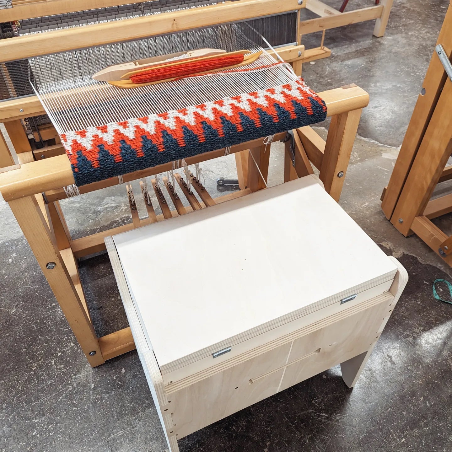 Wood Weaving Bench (Dual Height)