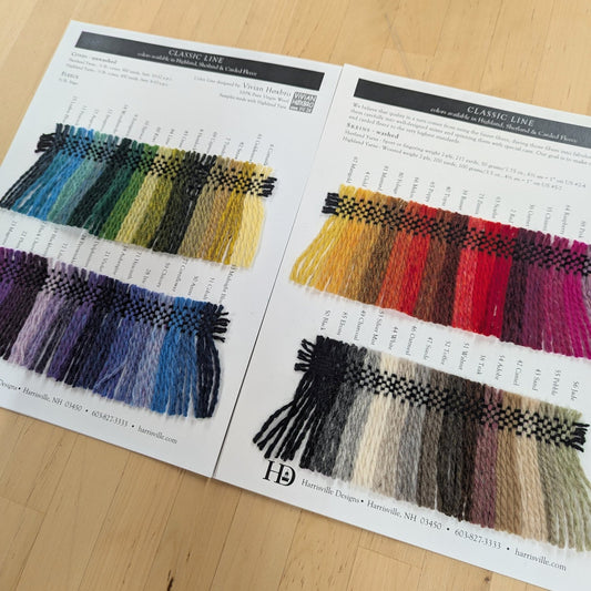 Harrisville Yarn Colour Cards